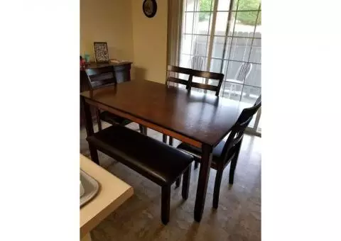 Dinning table and chairs