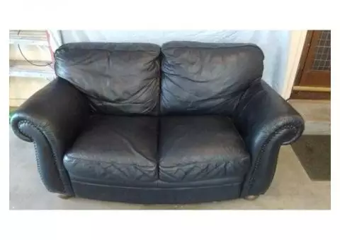 leather loveseat