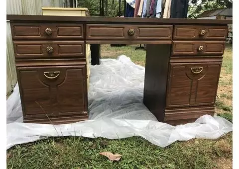 Brown desk