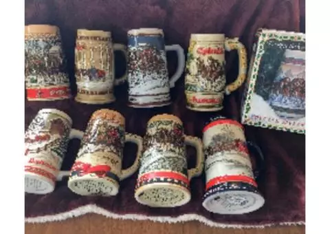 Budweiser Collectible Beer Steins