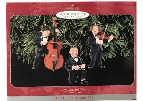 Three Stooges ornaments