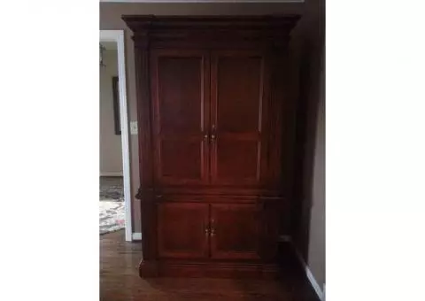 Haverty's Solid Cherry Armoire