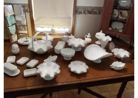 Fenton Milk Glass collection