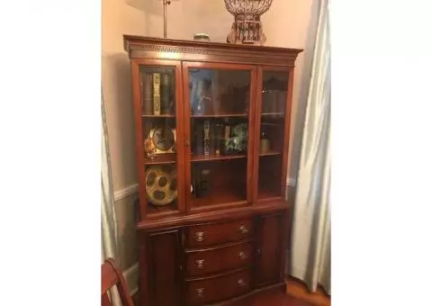 Kitchen table and hutch