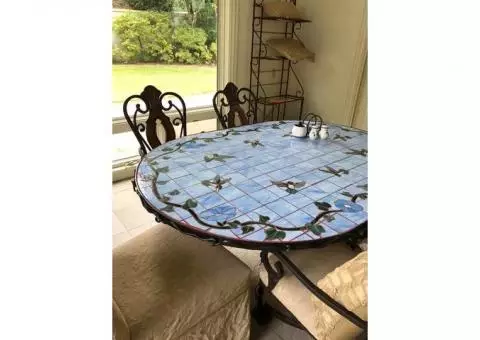 stained glass dining table