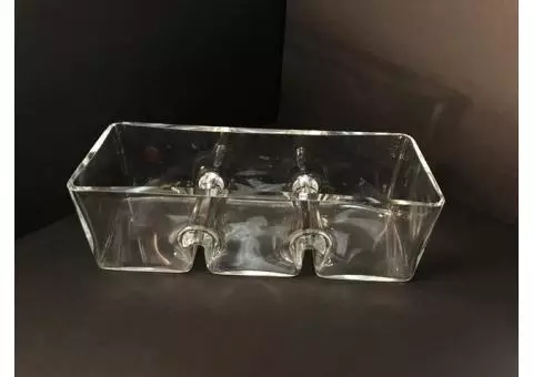 Glass Party Food Holder