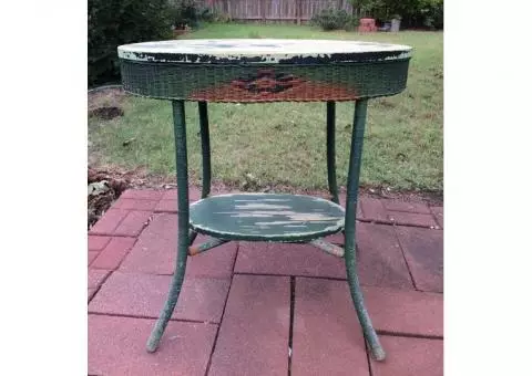 Vintage wicker table