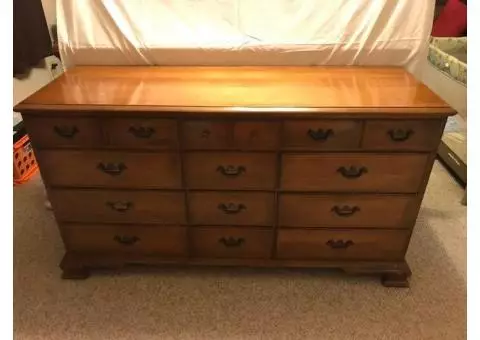 Dresser with Mirror and Chest of Drawers