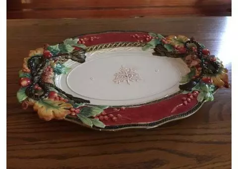 Fitz & Floyd 18' Holiday Solstice Serving Platter