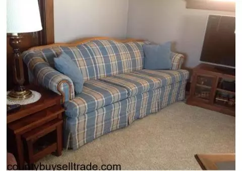 Plaid couch