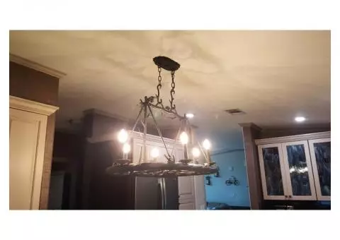 Wrought Iron Hanging Light Fixture