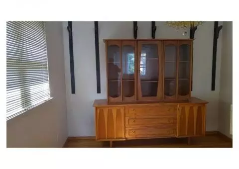 Dining wall unit set with table