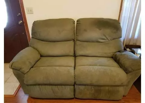 Love seat. And couch