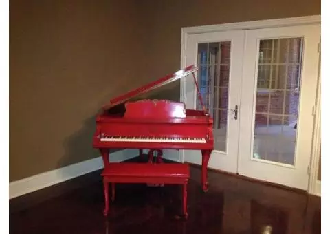 Vintage 1968 Red Kranich & Bach Piano