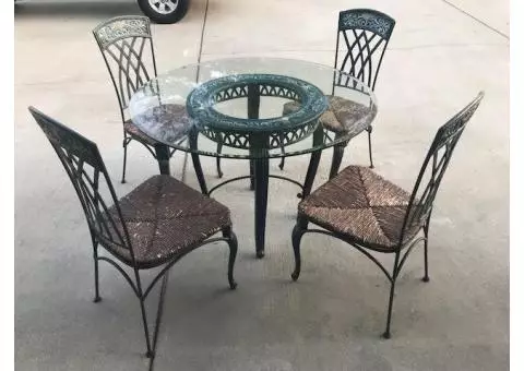 Table and 4 chairs