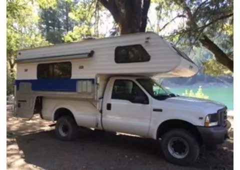 Ford F250 with Lance Cabover Camper - recently refurbished!