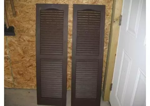 Brown Vinyl Shutters