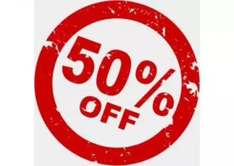 50% Off Sale