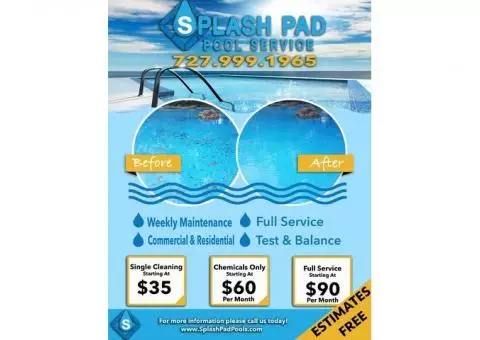 Splash Pad Pool Service