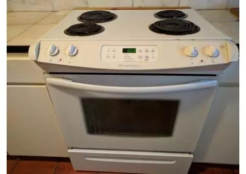 Frigidaire electric range white