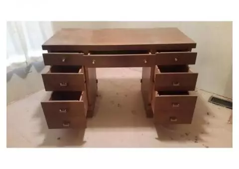 Vintage 7 Drawer Desk