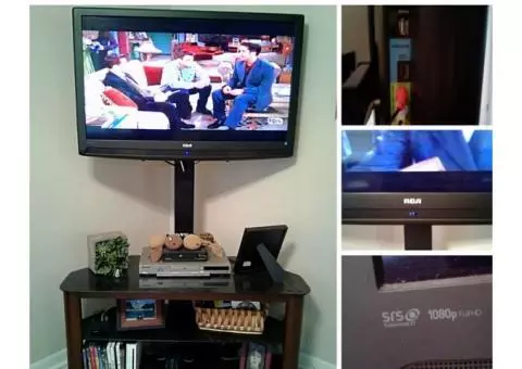 35" RCA TV and Stand