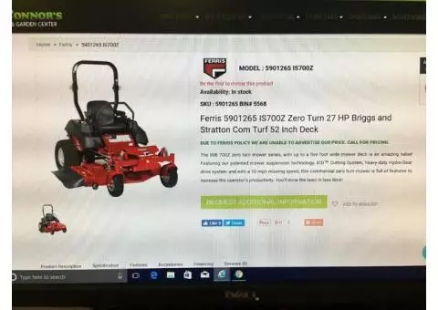 Ferris  IS700Z zero turn commercial mower