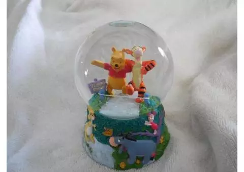 Disney Winnie the Pooh Musical Snow Globe “3 Legged Race”