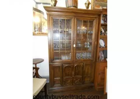 Vintage Walnut Hutch!