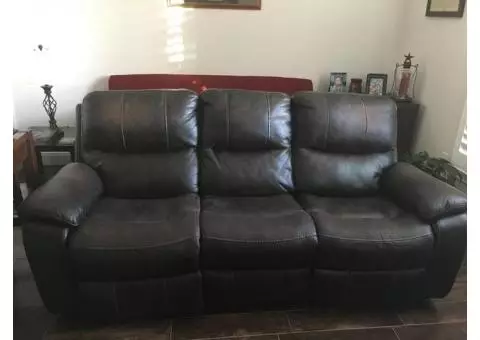 Leather couch