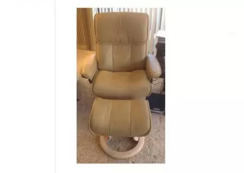 Ekornes Stressless Chair with Ottoman