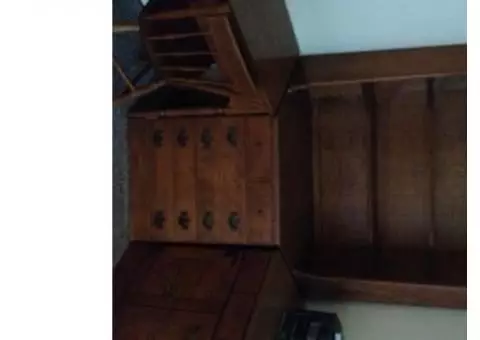 Ethan Allen Twin bed and matching bedroom furniture