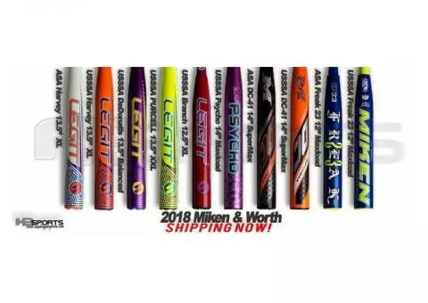 Slowpitch softball/fastpitch softball/baseball equipment and apparel