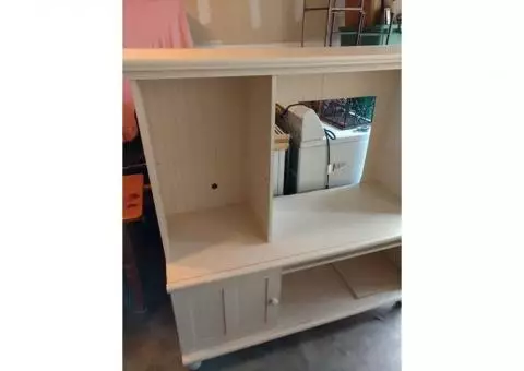 White TV console