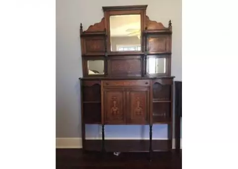 Rosewood Gentleman's Bureau/Etagere - Edwardian (1890)