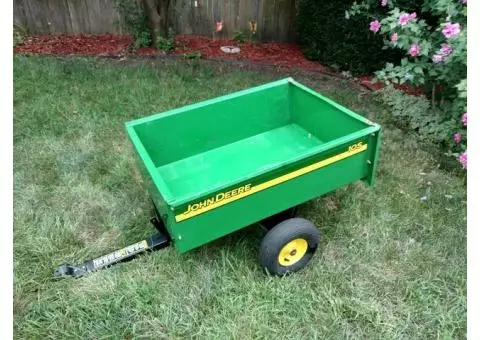 John Deere 10S Metal Dump Trailer