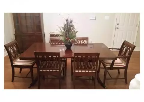 Dining room table with chairs