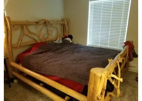 Hand made standard king size bed frame