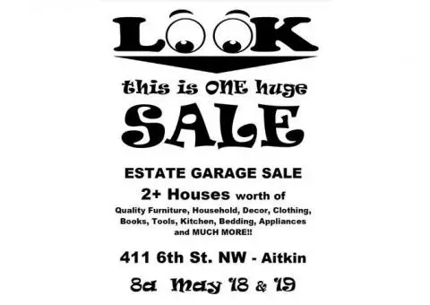 HUGE ESTATE GARAGE SALE