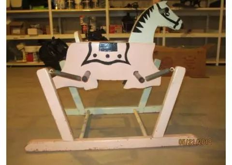 rocking horse circa 1950's