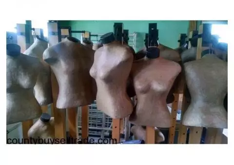 Lot of Silvesti Paper Mache Mannequin's