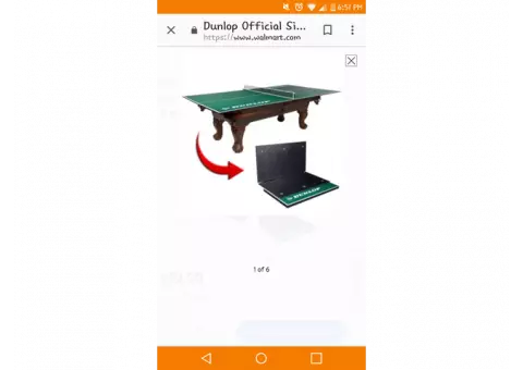 Table tennis conversion top