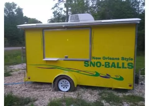 2017 6x12 mobile snowball trailer