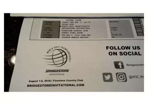 Four Passes World Golf Championship/ Bridgestone Invitational