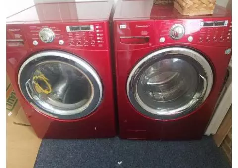 LG washer and gas dryer