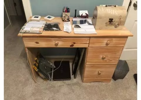 Natural Wood Small Desk