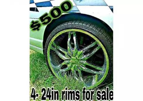 24in rims, chevy motor, etc., etc,