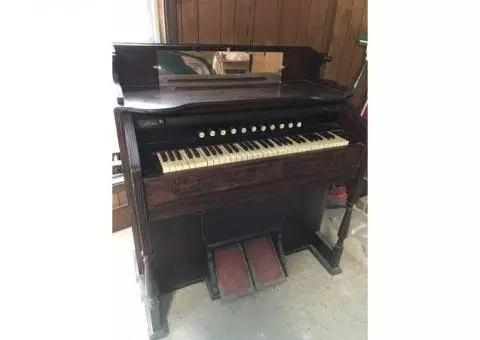 Antique foot pump organ