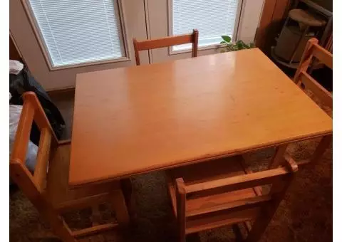 Table and chairs