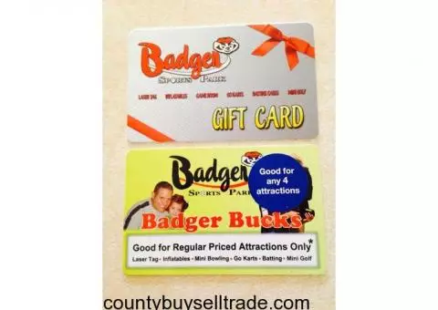 Badger Sports Park Gift Cards